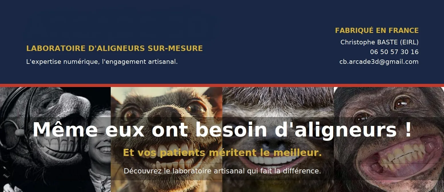 ARCADE 3D — Laboratoire d'aligneurs sur-mesure